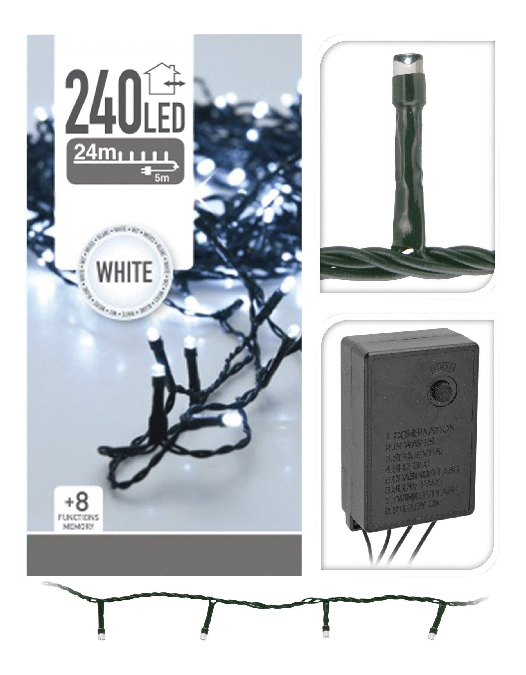 240 Ice White LED String Lights from The Christmas Forest
