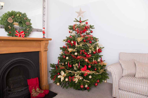 Festive Decorated Christmas Tree